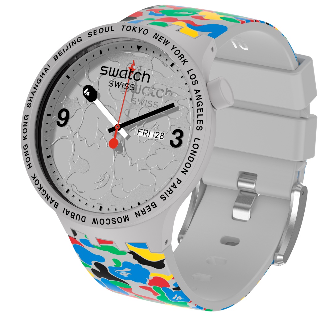 INTRODUCING BAPE x Swatch 2020 a Big Bold 47mm statement watch