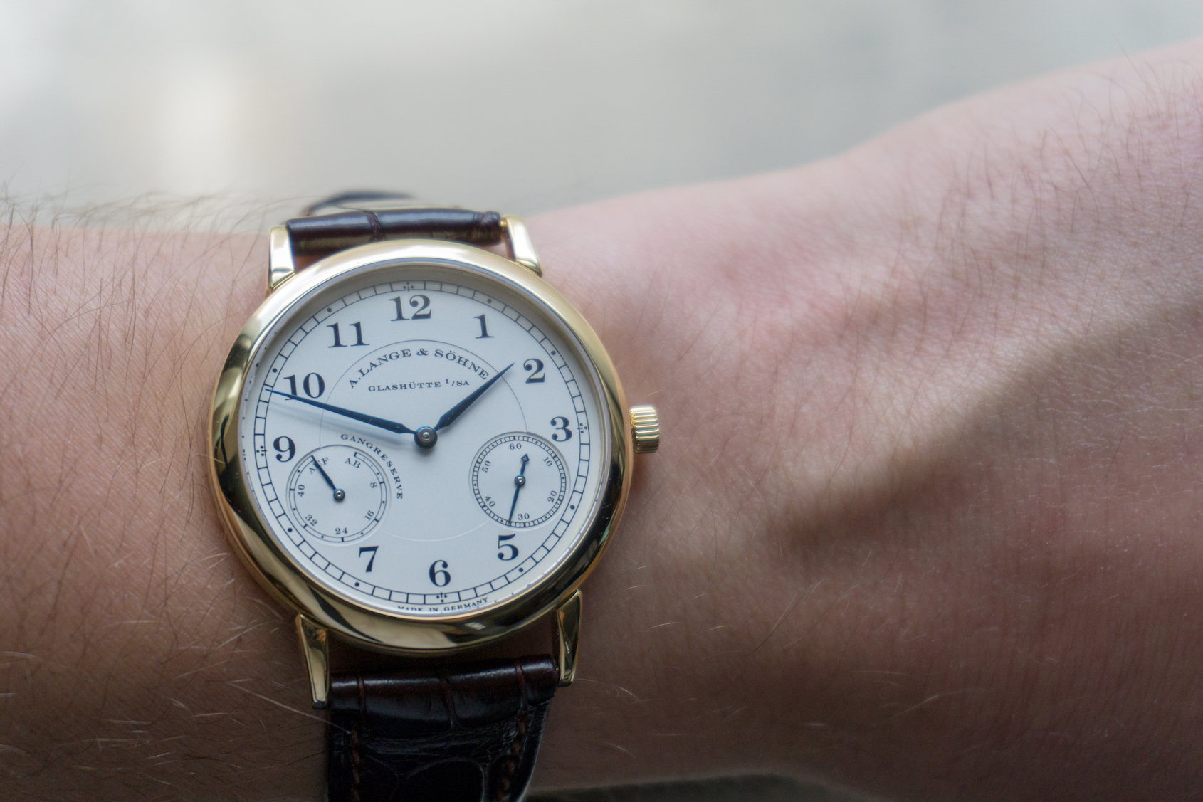 In Depth Two Months On The Wrist With The A Lange Sohne 1815 Up Down 36mm In Yellow Gold