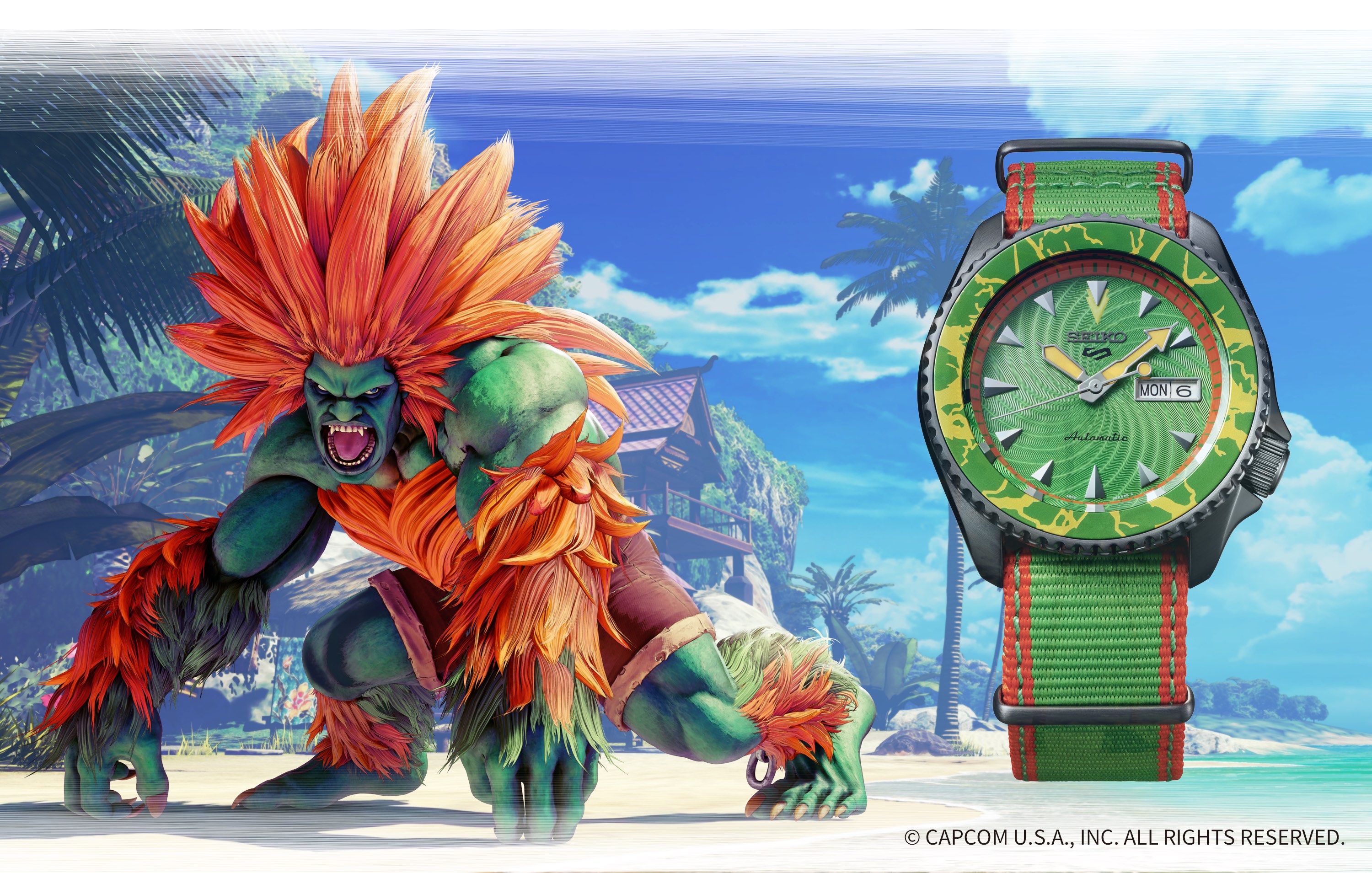 VIDEO: Street Fighter's green machine inspires the bad-ass Seiko 5 Sports  Blanka - Time and Tide Watches