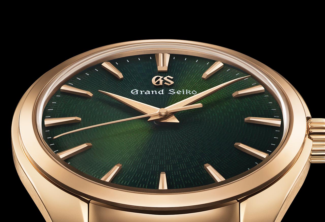 INTRODUCING The Grand Seiko SBGW264 a classic dress watch in 18k gold with a hypnotic tapisserie dial