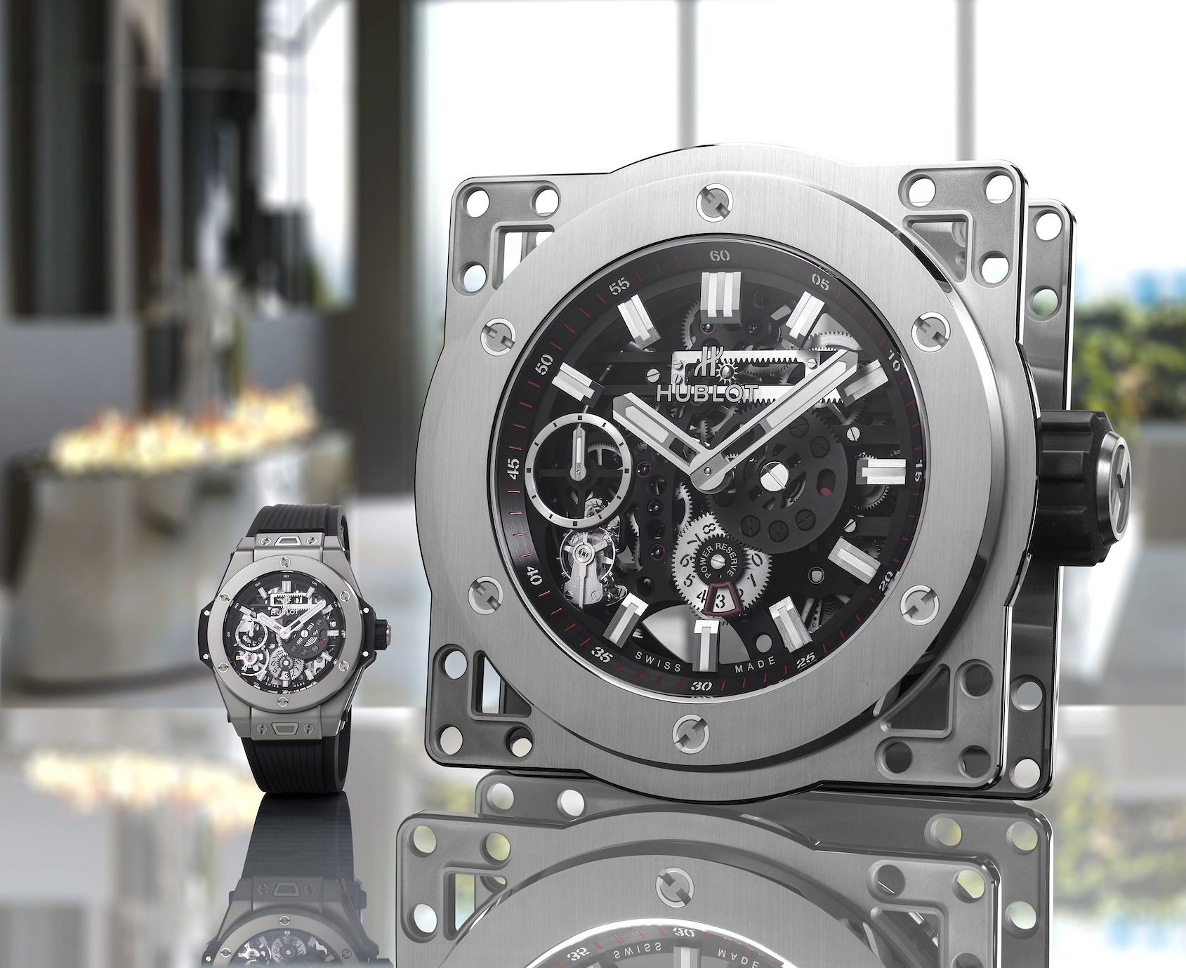 Mass gains! Hublot are peak 2020 as they release a mechanical desk clock  FOUR TIMES the size of the Meca-10 model - Time and Tide Watches