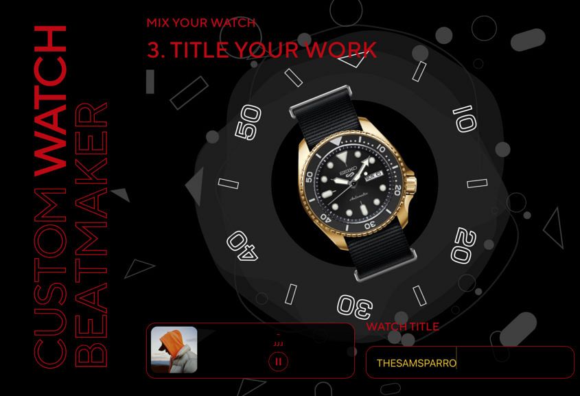 Design a Seiko 5 Sports online with the Custom Watch Beatmaker, get lots of  votes, and see it released by Seiko - Time and Tide Watches