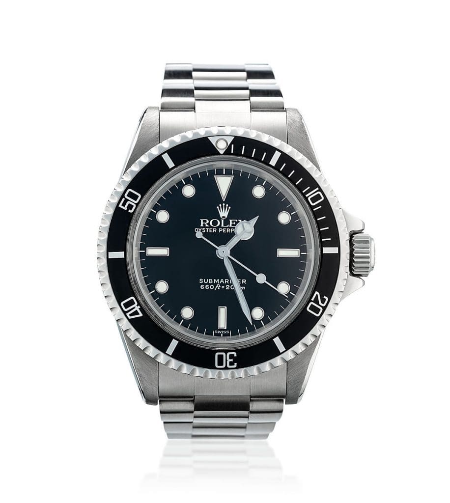 A mid-60s Submariner with a sea story, a bargain Speedy, and a lit Reverso at the first virtual Smith & Singer auction