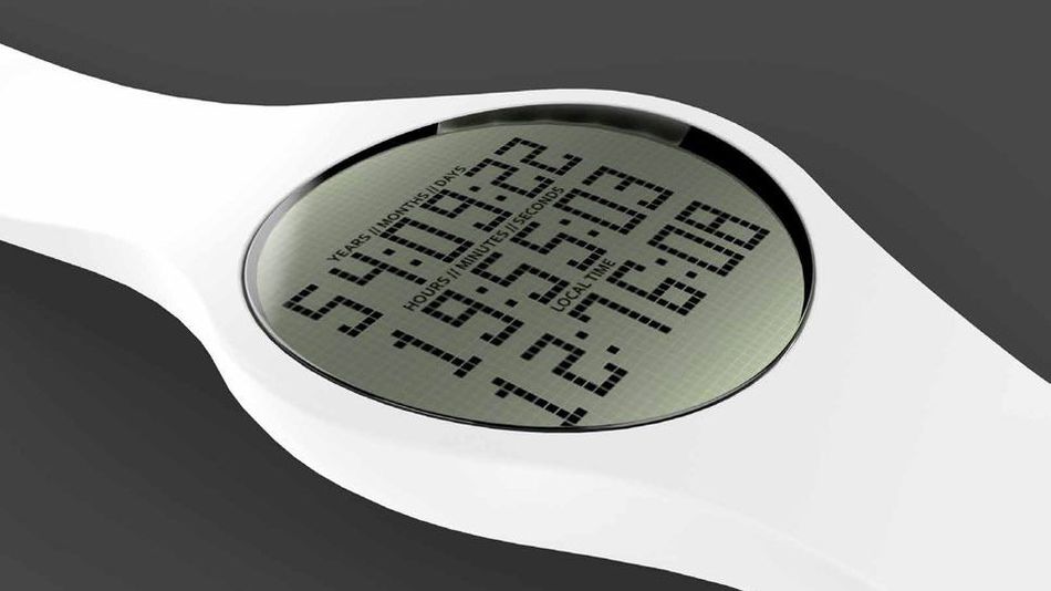 The ‘Happiness Watch’ by Tikker uses a US Government algorithm to tell you when you’ll die. Worst name ever :(
