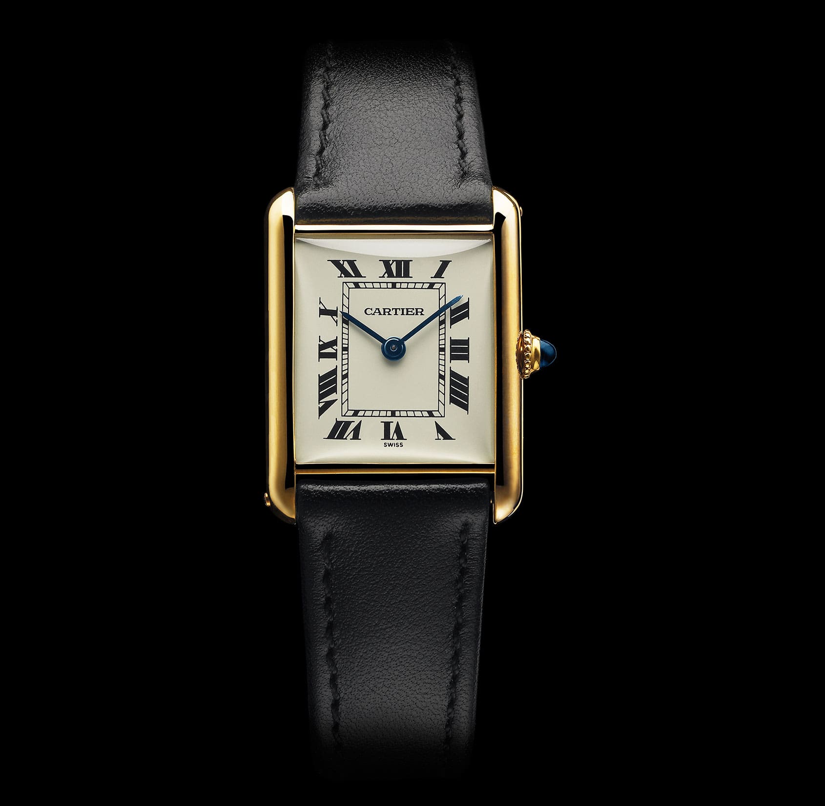 Cartier Tank Louis 18k Gold Classic Mechanical Men's or Women's c.  1970-80's