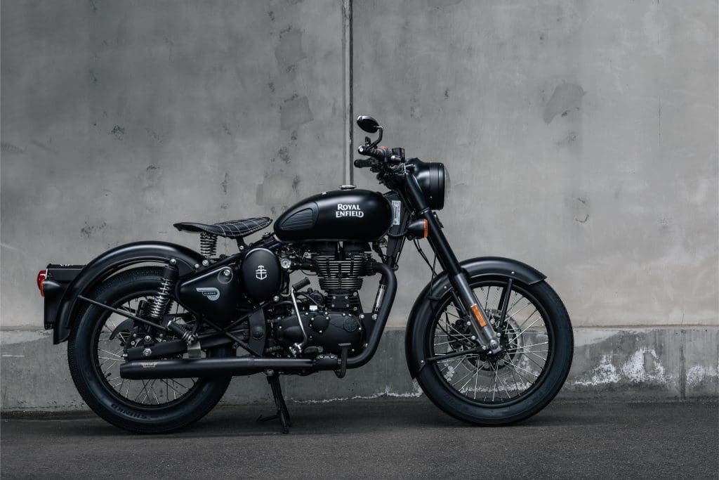 Our Royal Enfield competition is open – enter now to win a Stealth Black Time+Tide Classic 500 Special Edition