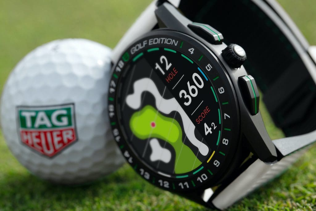 INTRODUCING: The TAG Heuer Connected Golf Edition, pre-loaded with 40,000 golf courses