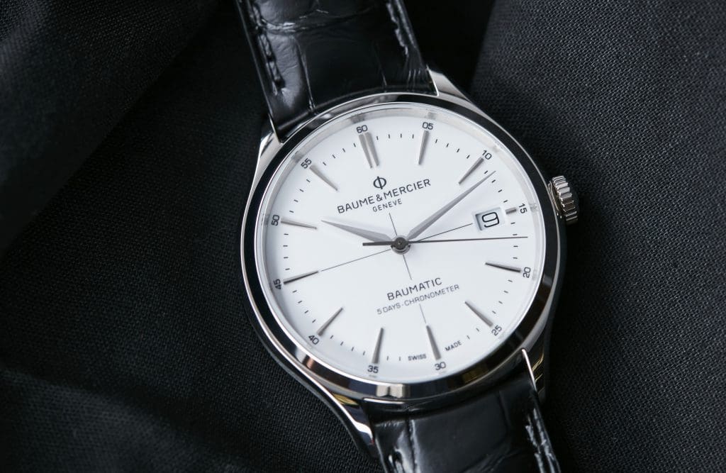 HANDS-ON: The Baume & Mercier Clifton Baumatic 10436 White Dial
