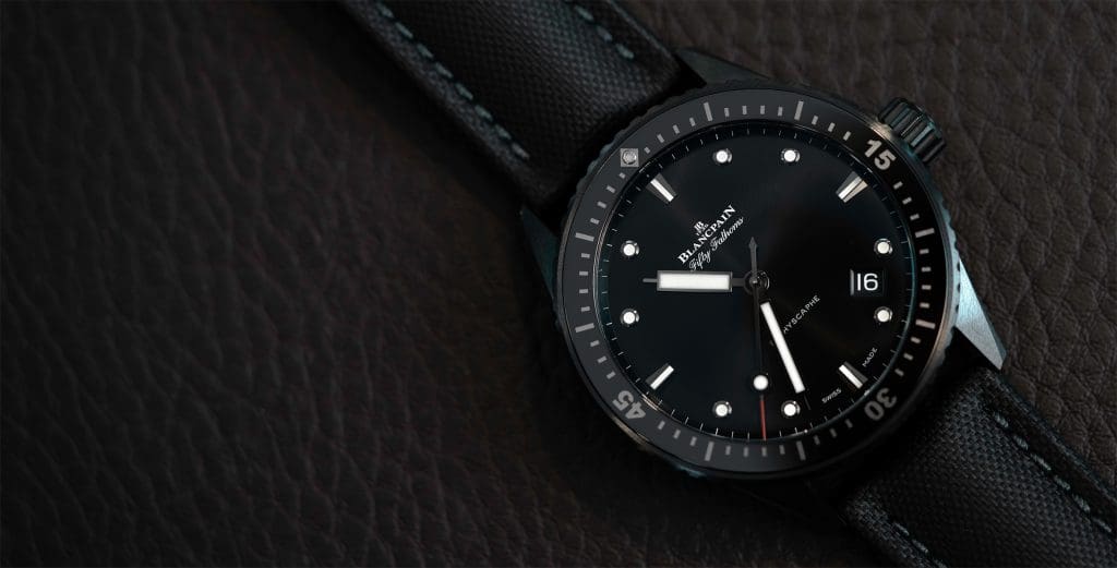 VIDEO: An ideal daily diver, the Blancpain Fifty Fathoms Bathyscaphe in black ceramic 