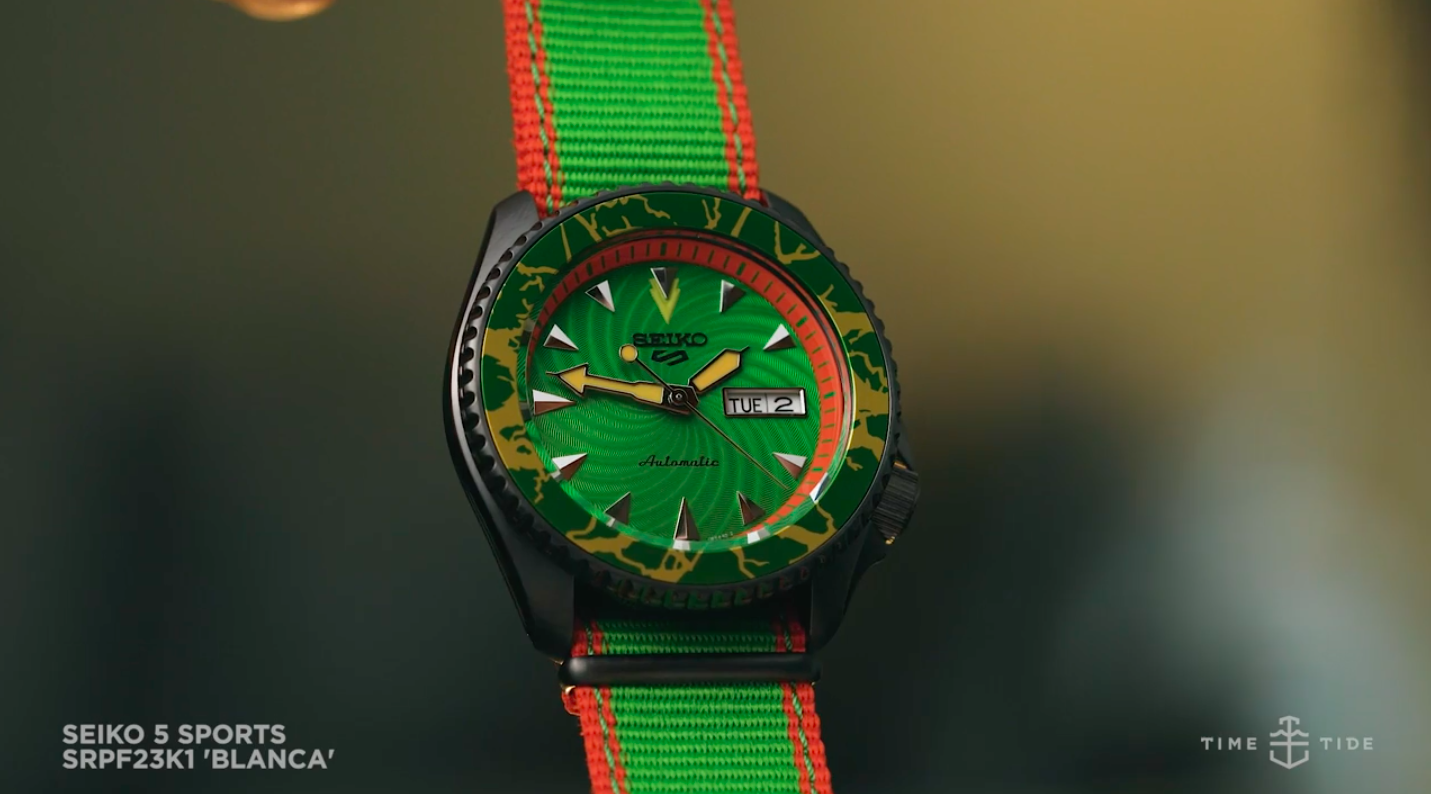 Seiko 5 Sports STREET FIGHTER V Limited Edition, BLANKA model