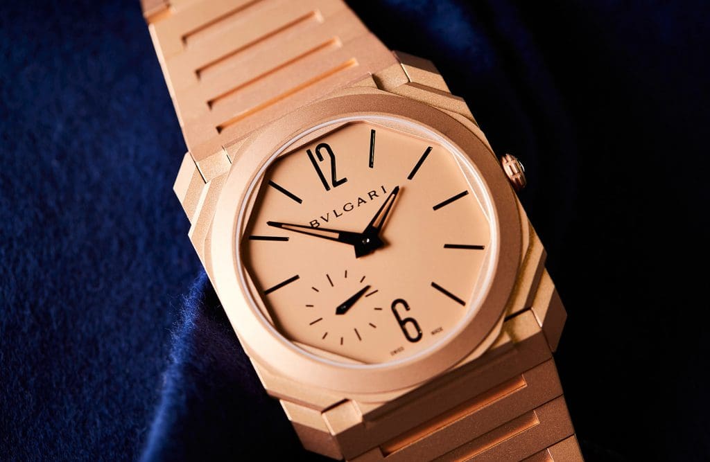This Bulgari is the anti-gold gold watch