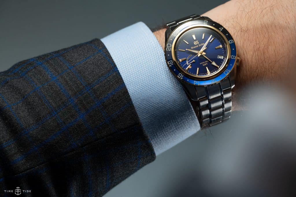 The Grand Seiko Spring Drive GMT SBGE248, a study in the magic pairing of gold and blue