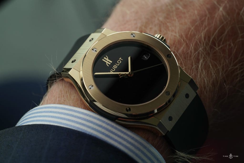 HANDS-ON: The Hublot Classic Fusion 40 Years Anniversary yellow gold