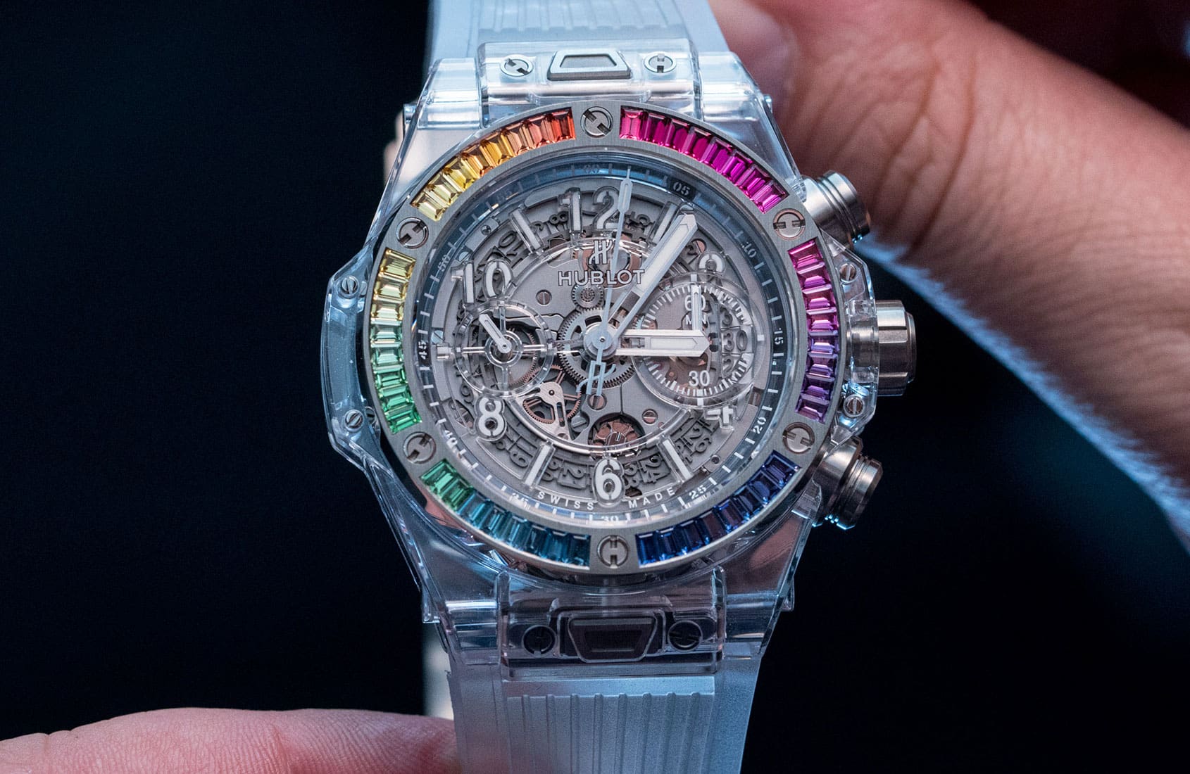 HANDS-ON: And now for something completely different – the Hublot Big Bang Rainbow Sapphire