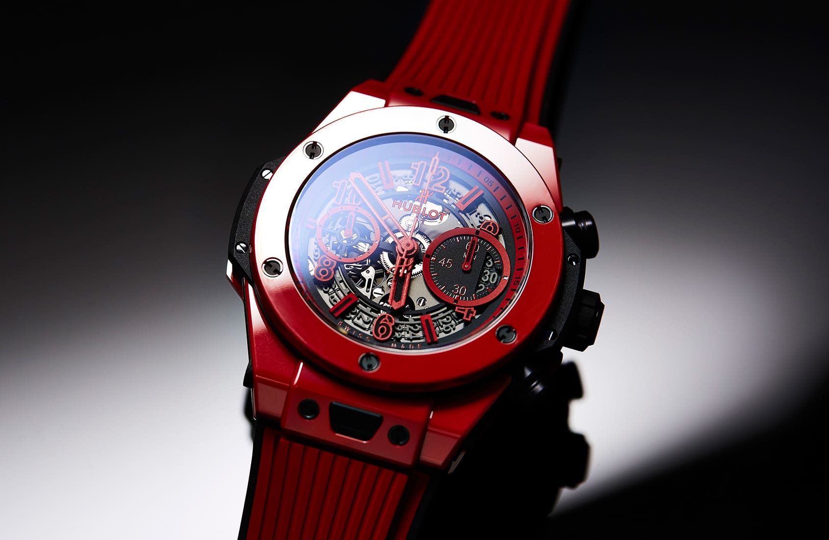 They don’t come much brighter than the Hublot Big Bang Red Magic