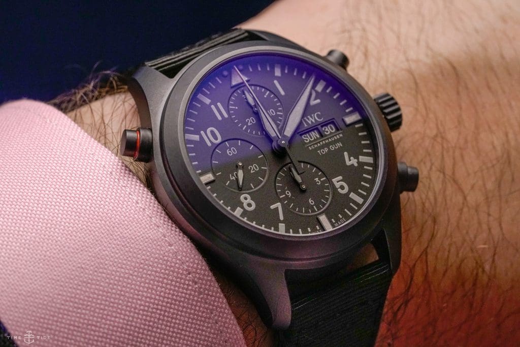HANDS-ON: The IWC Pilot’s Watch Double Chronograph Top Gun in Ceratanium