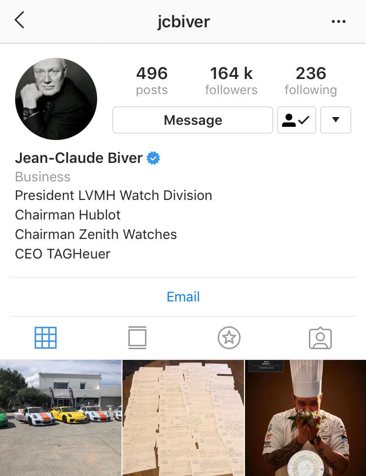 LIST: 5 watch executives to follow on Instagram
