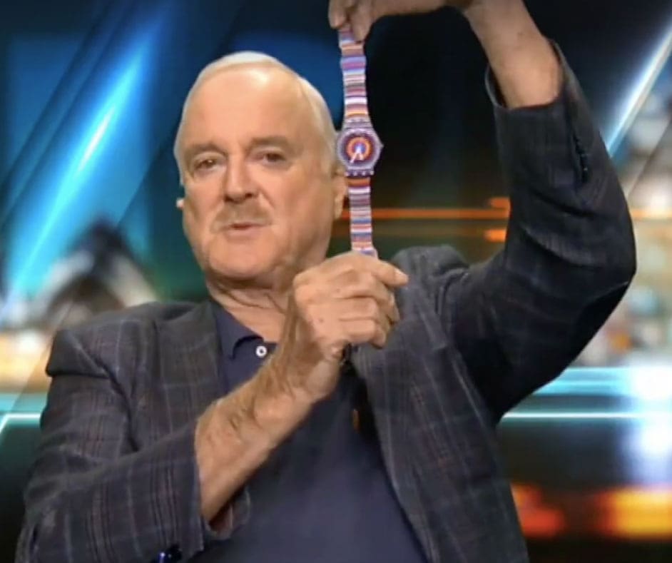 WATCHSPOTTING: Comic legend John Cleese on his silly little watch and ‘unbelievable’ watch prices