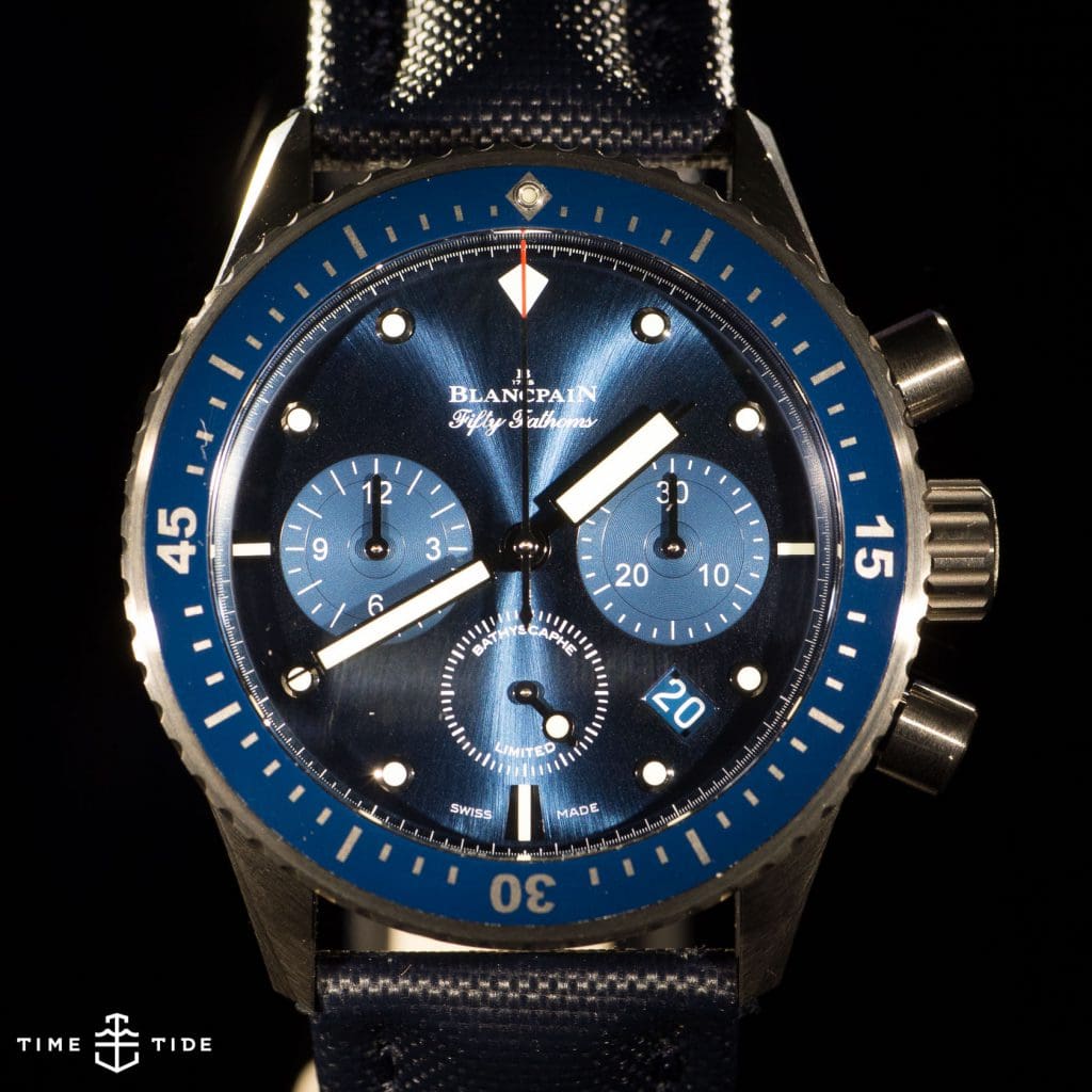 FIRST LOOK: The Blancpain Ocean Commitment Bathyscaphe Flyback Chronograph