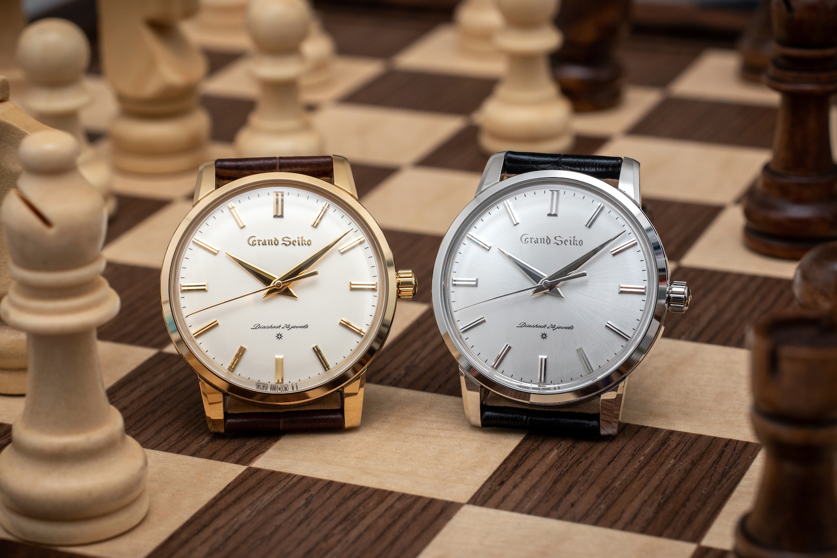 HANDS-ON: Grand Seiko First SBGW258 in yellow gold, SBGW257 in platinum and SBGW259 in proprietary titanium
