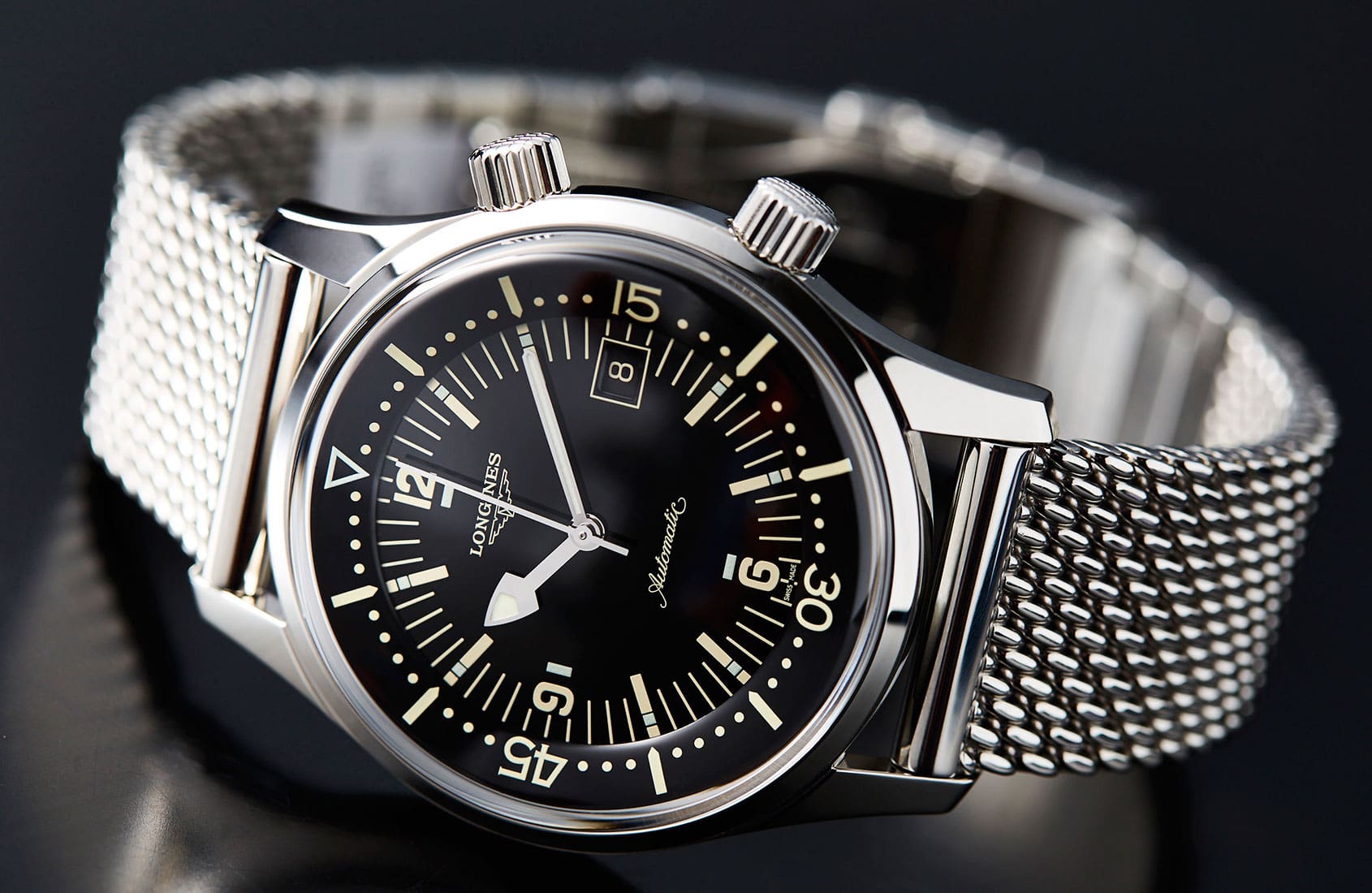 HANDS-ON: The Longines Legend Diver, now on mesh 