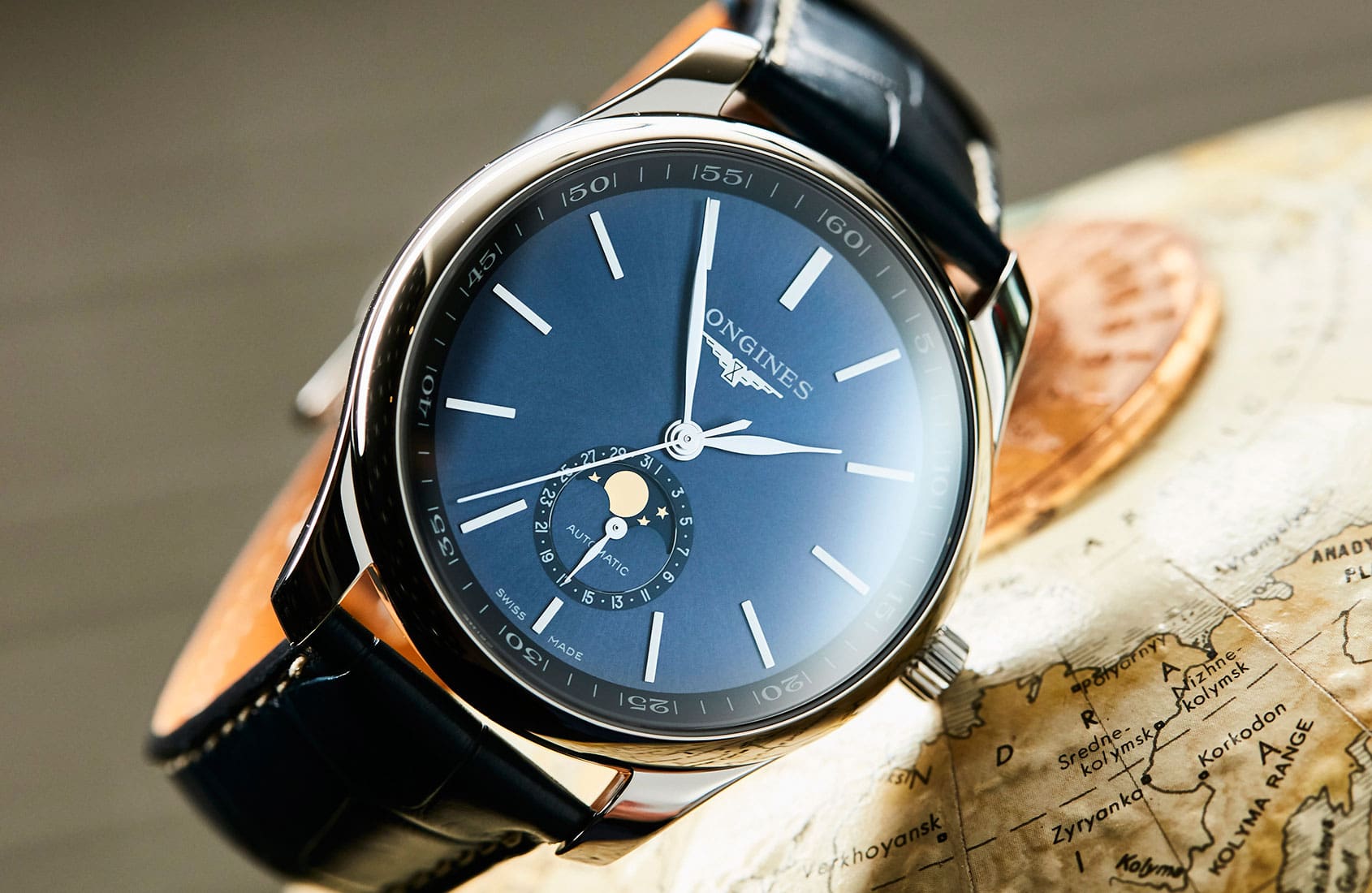 Longines moon phase deals watch price