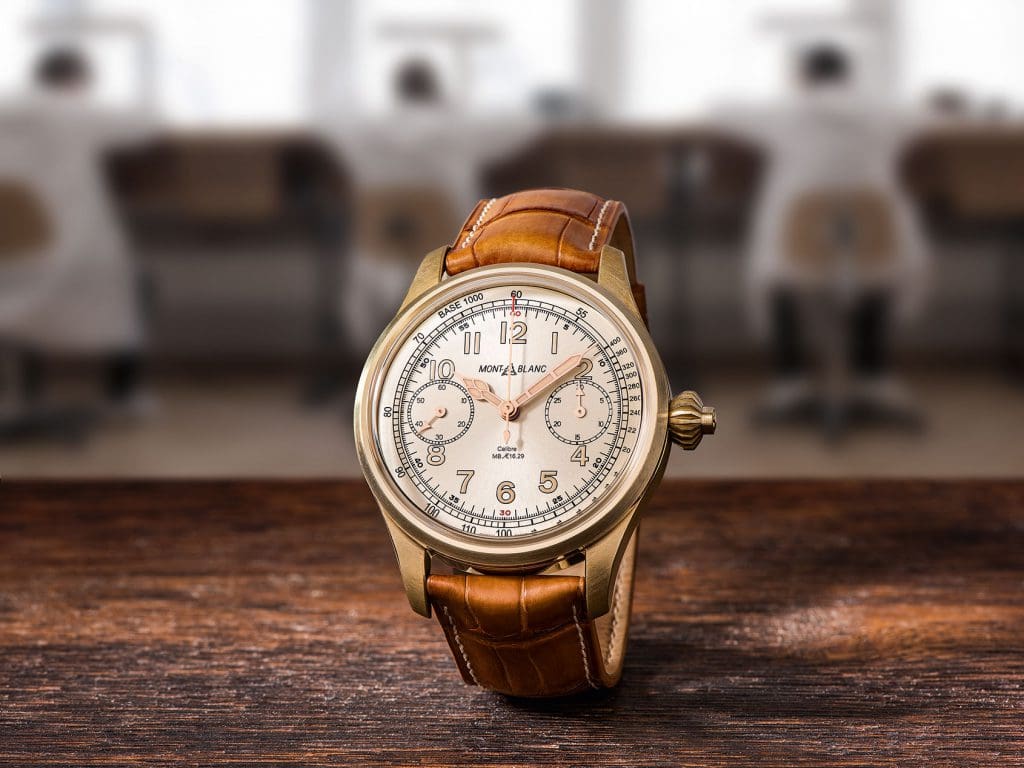 INTRODUCING: Montblanc pioneers refined patina with the 1858 Chronograph Tachymeter in bronze
