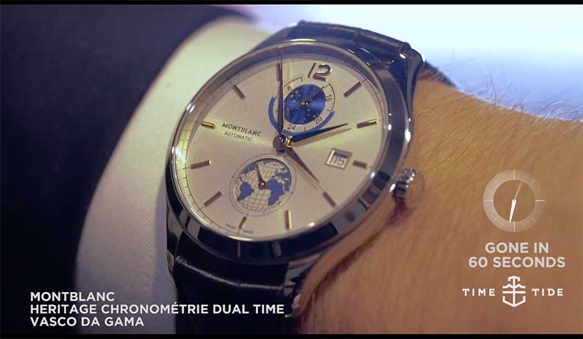 GONE IN 60 SECONDS: The Montblanc Heritage Chronométrie Dual Time Vasco da Gama video review