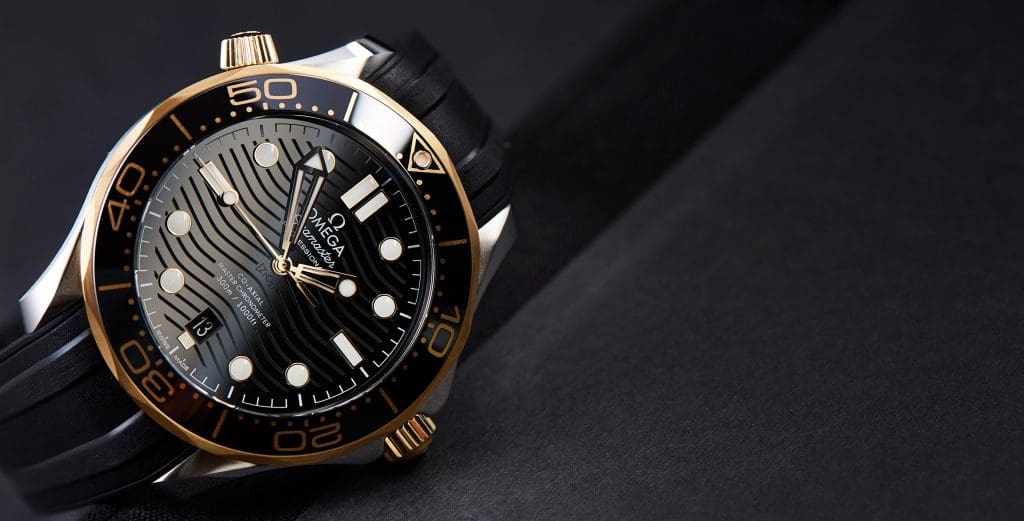HANDS-ON: Seriously fun, the gold and steel Omega Seamaster 300M Diver