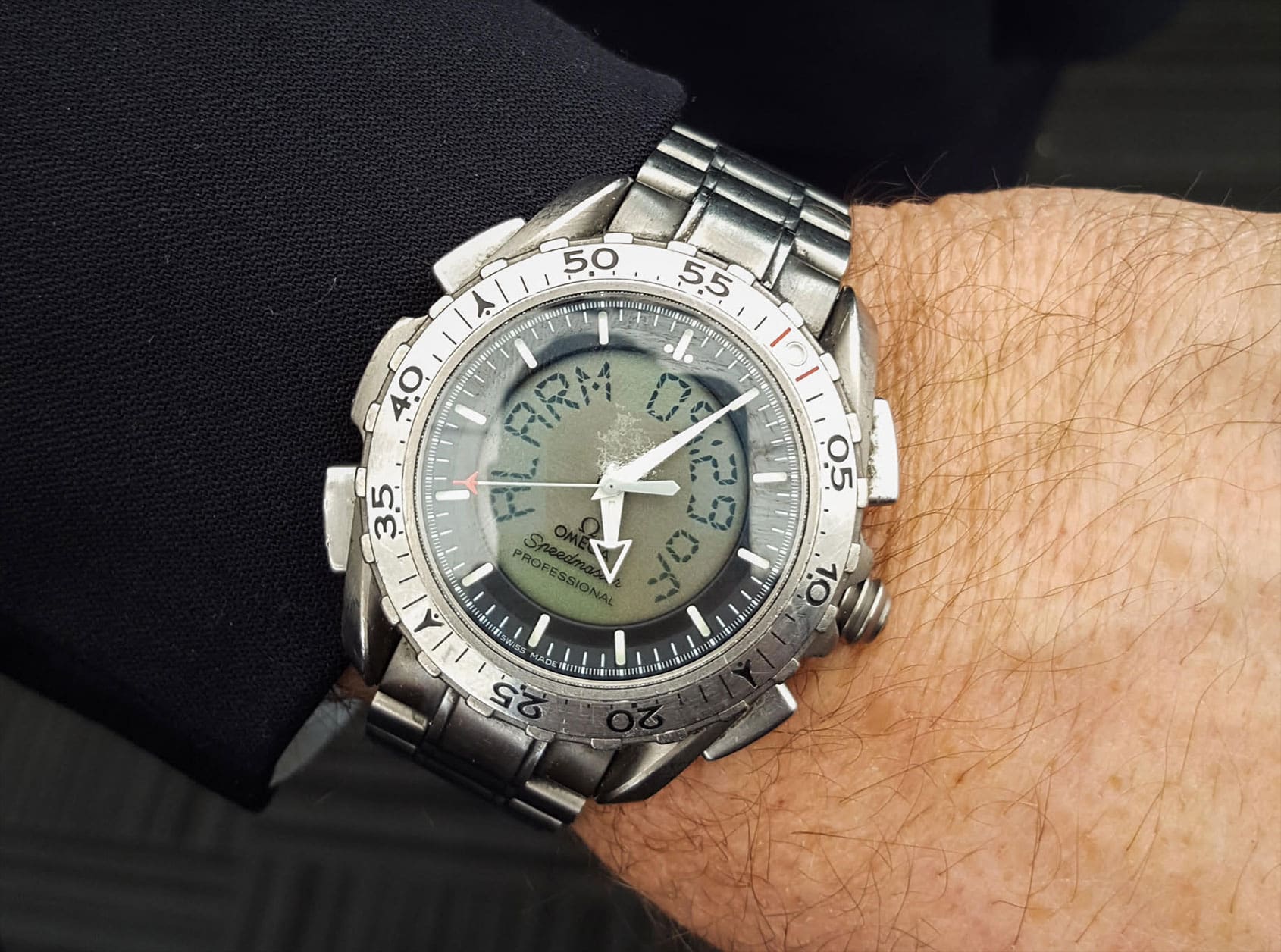 WATCHSPOTTING: Ron’s beaten-up Omega is cooler than yours – or has your Speedmaster X-33 been into space?