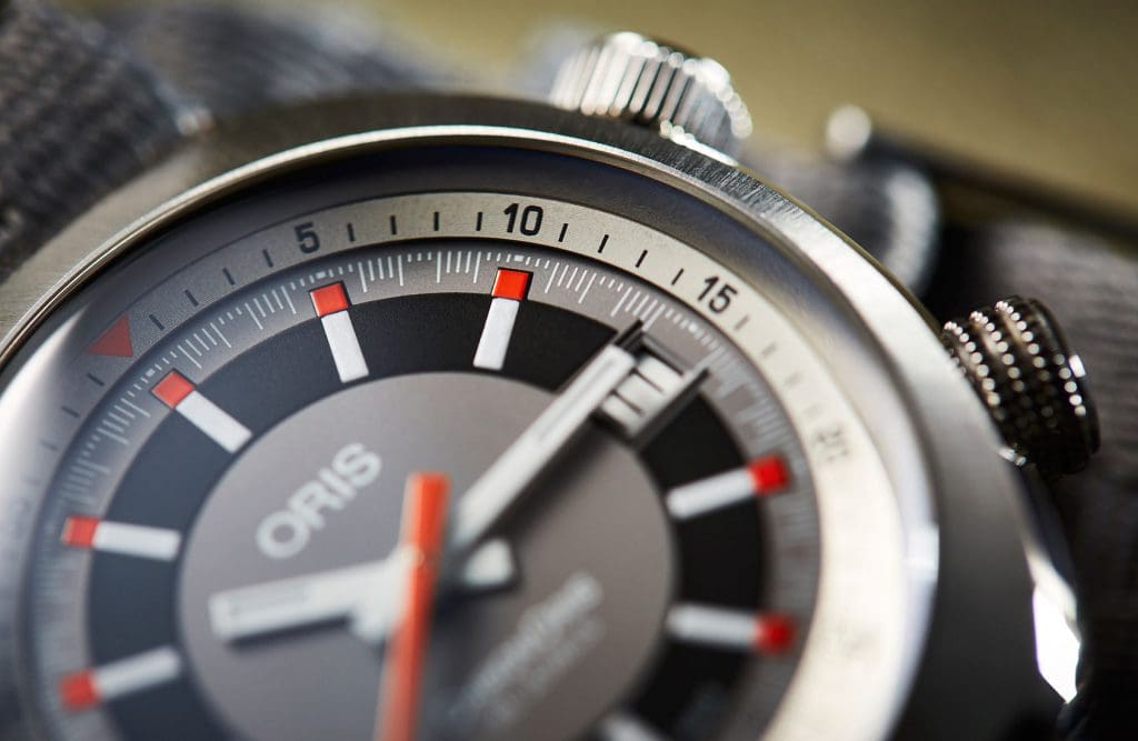 Warm up with the details on this lovely Oris Chronoris
