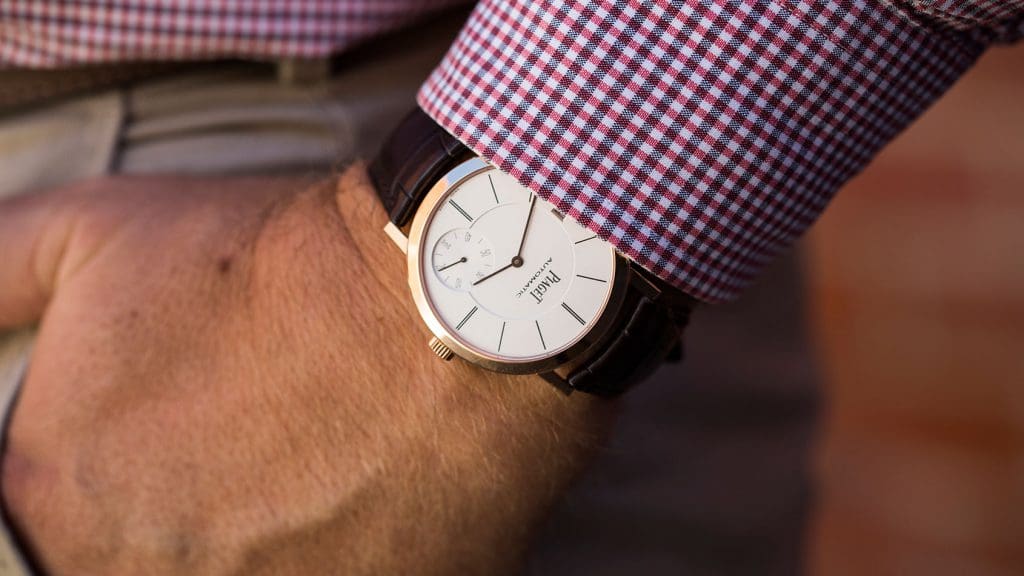 Feeling thin with the Piaget Altiplano 40mm Ultra-Thin date pink gold