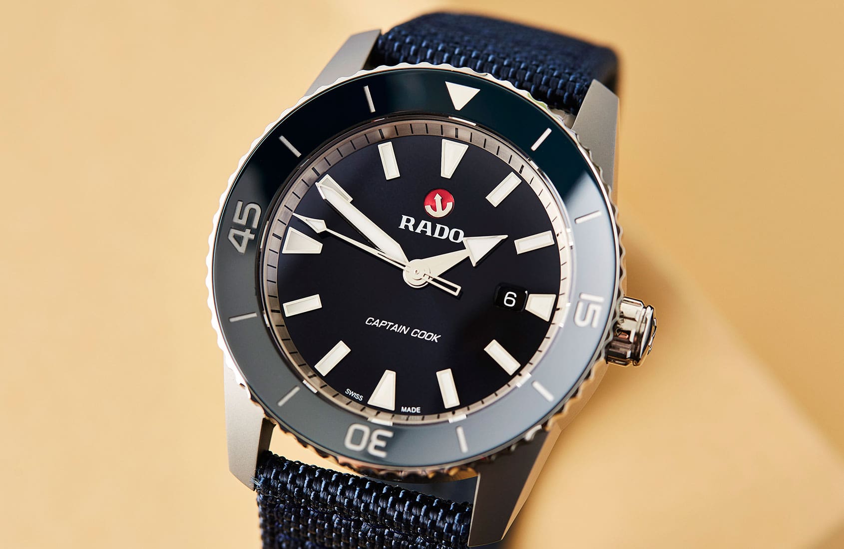 Vintage inspiration in a modern package – the Rado Captain Cook 45mm