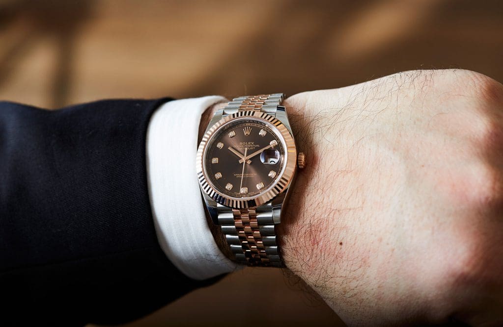 Two tones and a sprinkling of diamond – the  Rolex Oyster Perpetual Datejust 41
