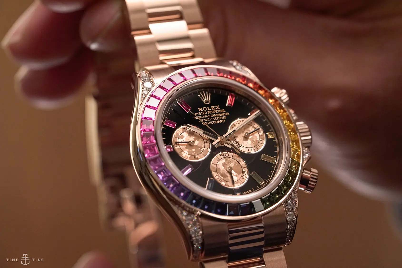 8 celebs wearing the hell out of Rolex Rainbow Daytona