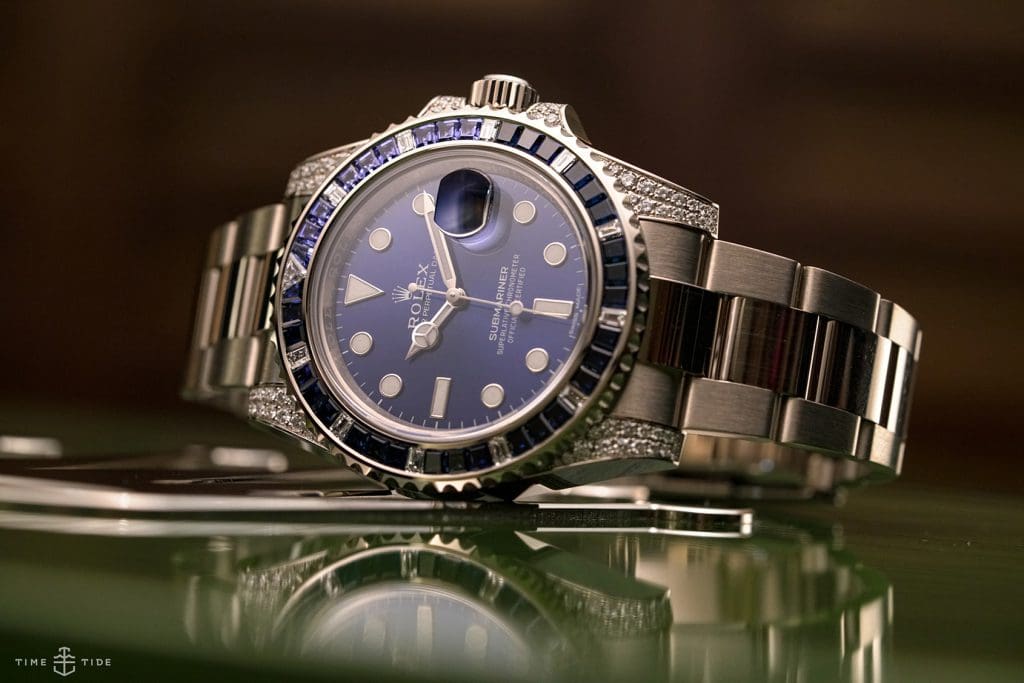 HANDS-ON: The mysterious Rolex Submariner Date ref. 116659 SABR – white gold, blue dial and a whole lot of bling
