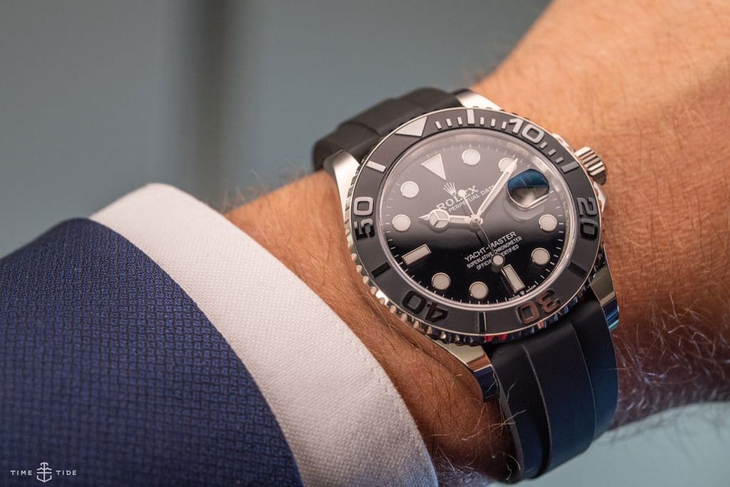 The stealthy excellence of the Rolex Yacht-Master 42 in white gold (ref. 226659)