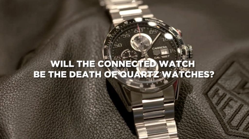 VIDEO: “Quartz watches will be destroyed by the tsunami of the connected watch,” says TAG Heuer CEO
