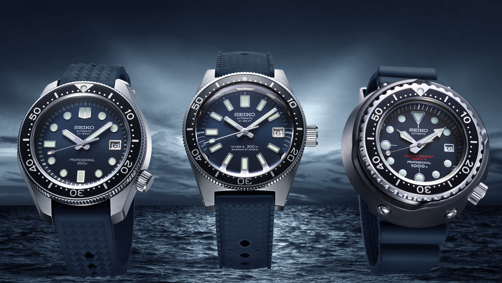 Seiko's latest dive watch trilogy pay tribute to three classics