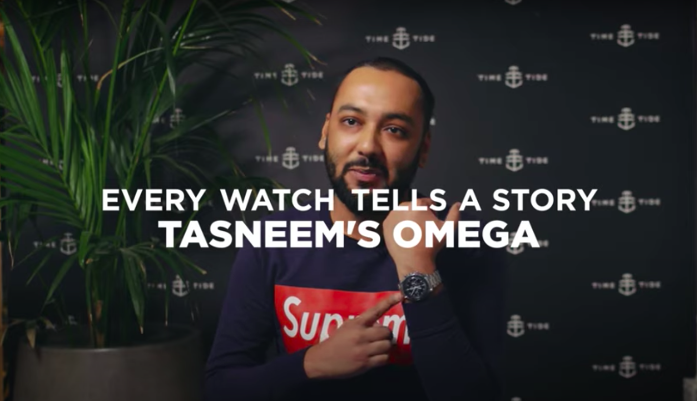 Tasneem’s Omega Speedmaster Moonwatch connects him to more people on earth than he knew before