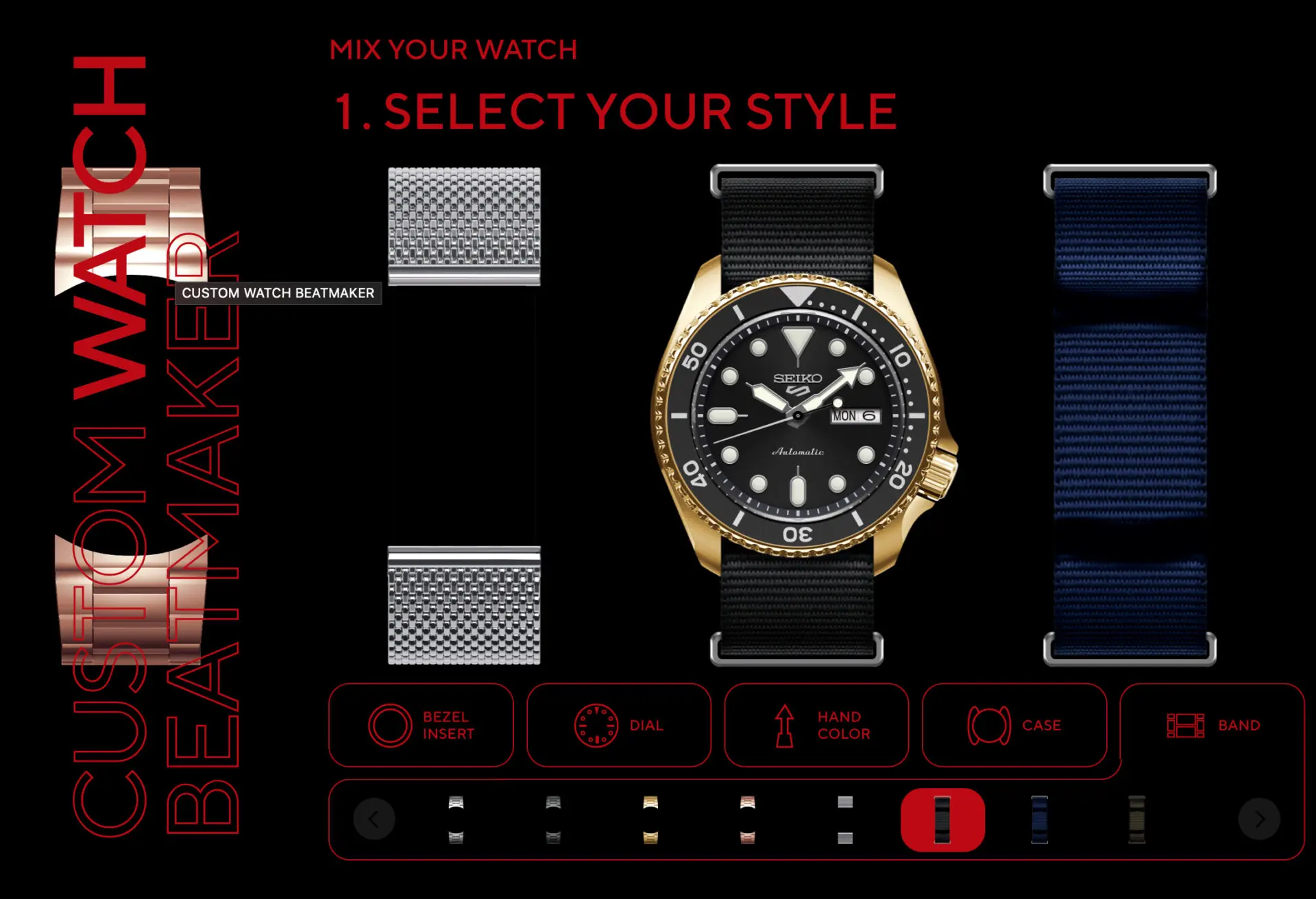 Design a Seiko 5 Sports online with the Custom Watch Beatmaker, get lots of  votes, and see it released by Seiko - Time and Tide Watches