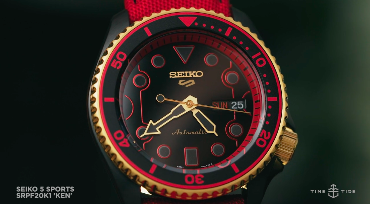 VIDEO: This Seiko 5 Sports collab delivers knockout appeal with Street  Fighter's Ken - Time and Tide Watches