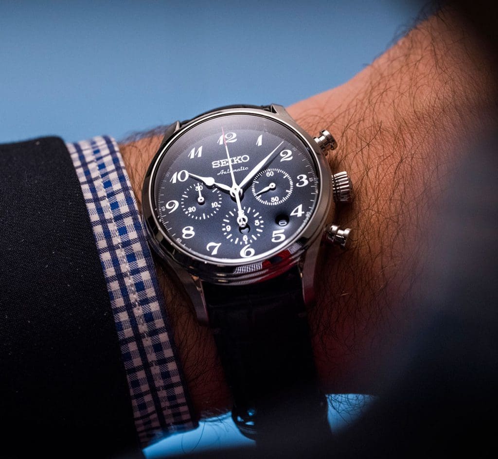 GONE IN 60 SECONDS: The Seiko Presage Chronograph SRQ021 video review. Is this the best value watch to be announced at Basel?
