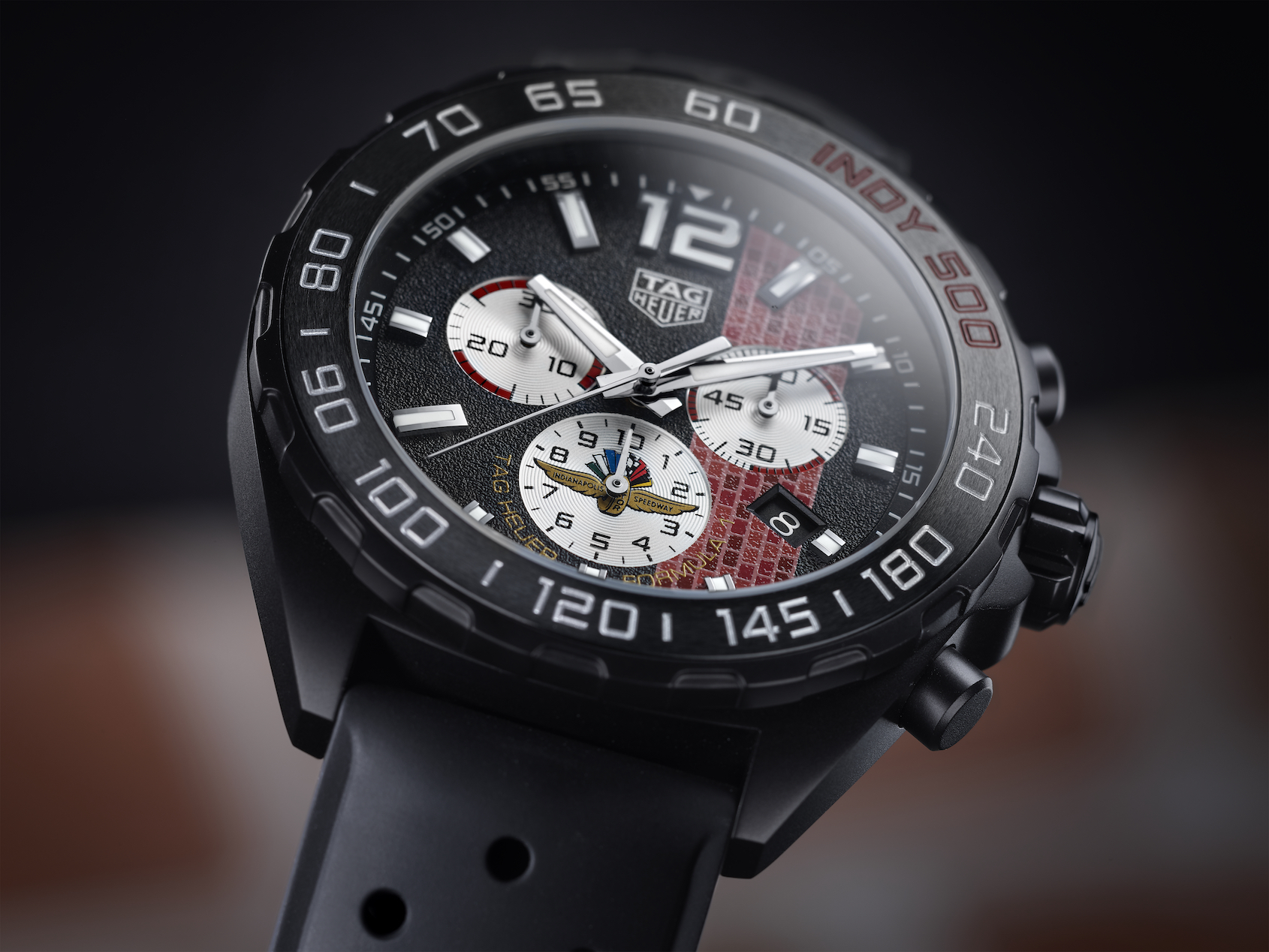 INTRODUCING: The TAG Heuer Formula 1 Indy 500 Special Edition is a circle of blacktop for your wrist
