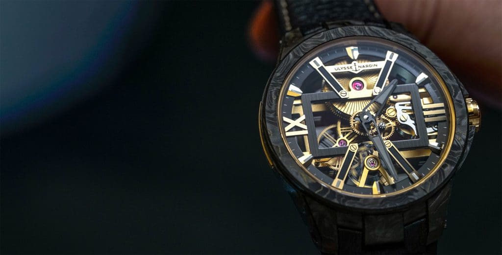 HANDS-ON: The Ulysse Nardin Executive Skeleton X in Carbonium Gold