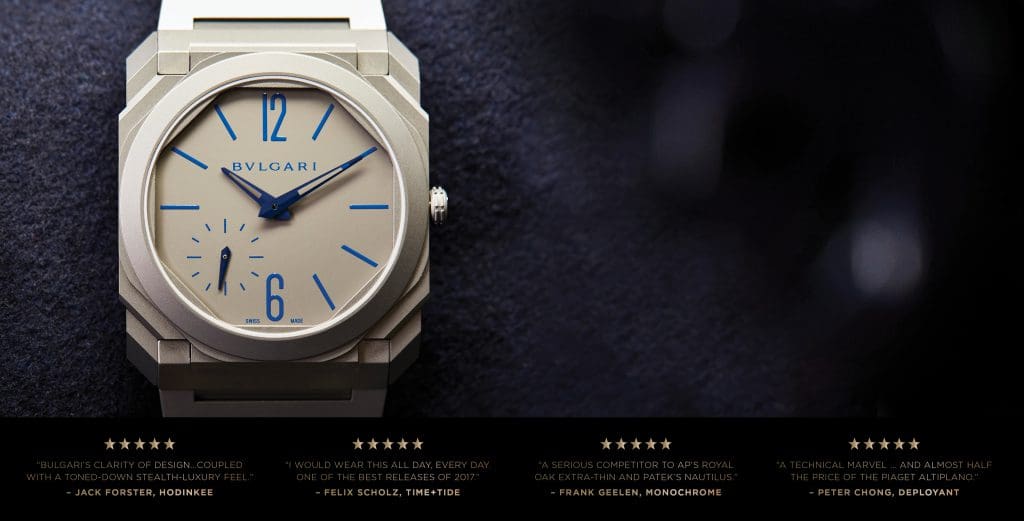ANNOUNCING: Our shop is the only place in Australia you can buy the limited Bulgari Octo Finissimo Automatic Blue