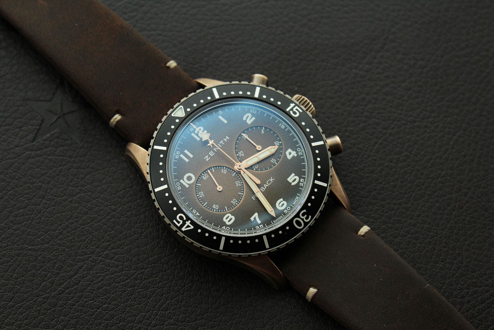 HANDS-ON: Zenith Takes patina to the skies with new CP-2 Bronze Flyback Chronograph