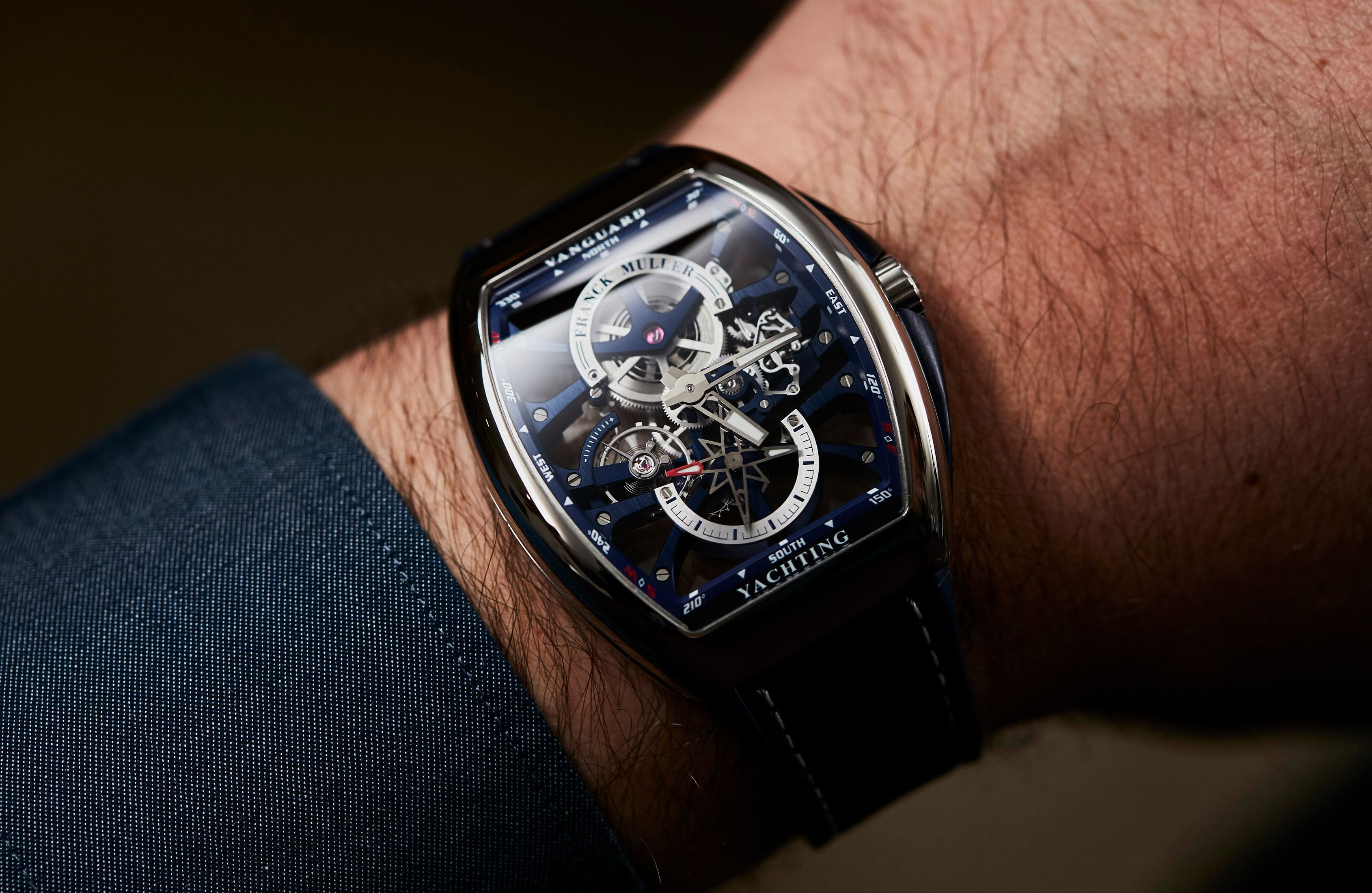 The Franck Muller Vanguard Yachting Anchor Skeleton