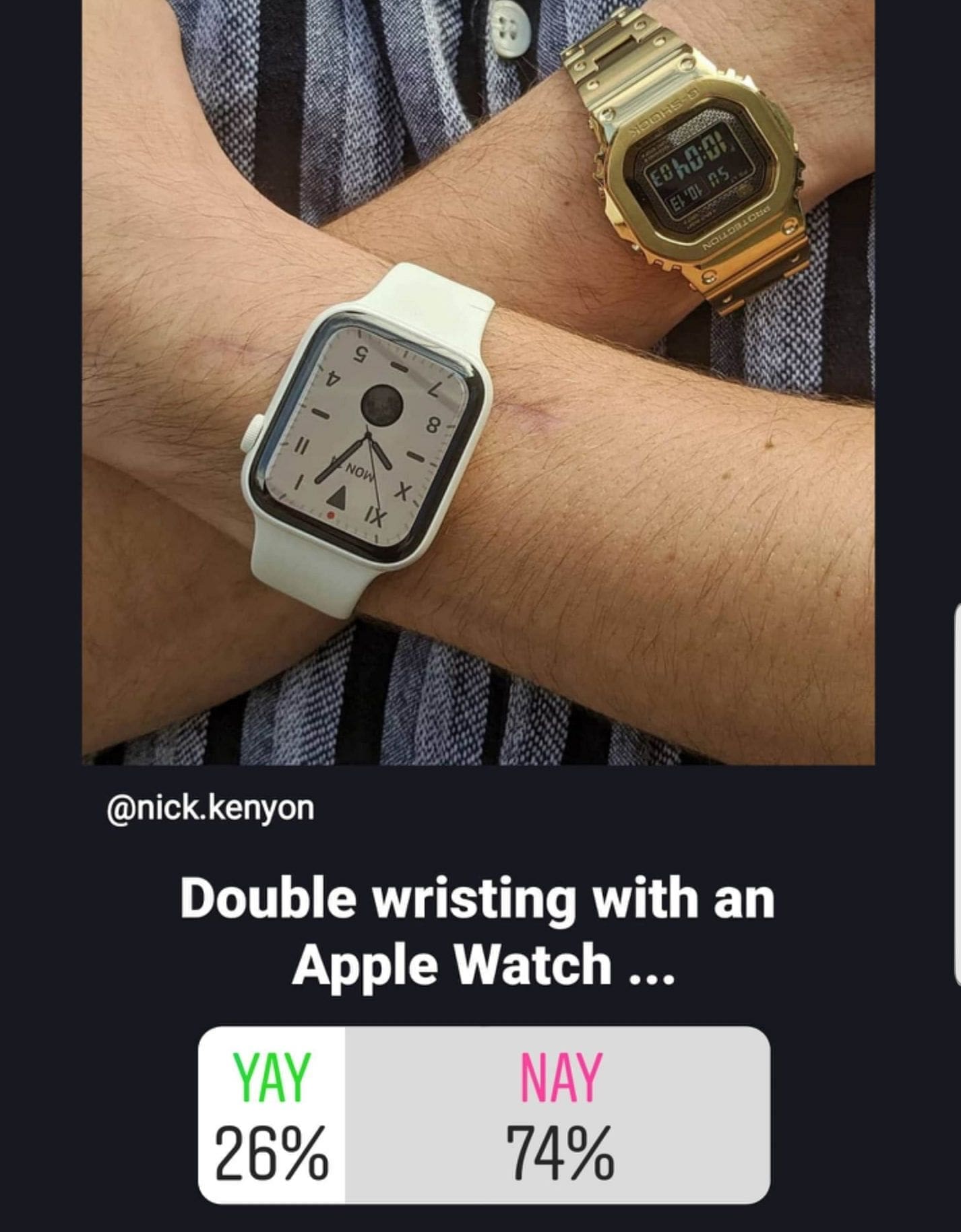 How to double-wrist with a mechanical watch and an Apple Watch