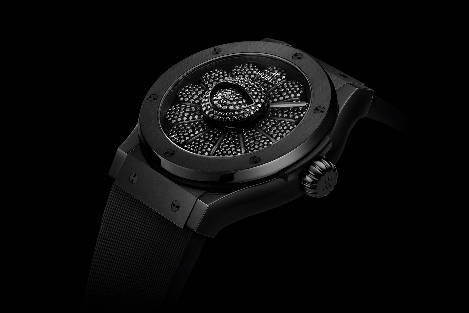 After an all-black beauty, Hublot and Takashi Murakami unveil the Classic  Fusion Takashi Murakami Sapphire Rainbow watch, a whirlwind of  transparency, color, and petals that move! - Luxurylaunches